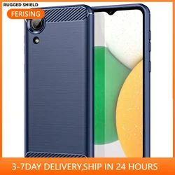 Carbon Case For Samsung Galaxy A03 A03S Global Silicone Soft Fiber TPU Cover for Samsung A03 Core A03S US EU 4G 5G Funda Capa