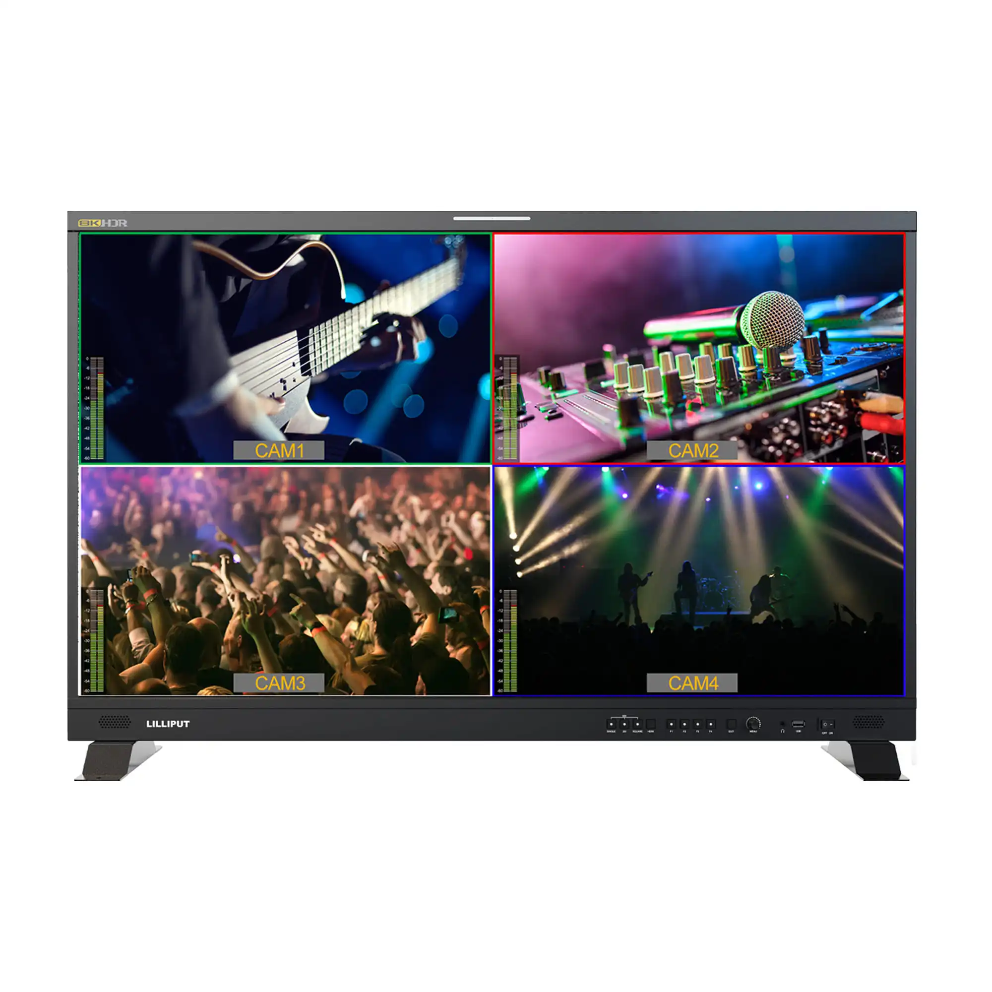 New for Q43-8K 43 Inch 8K LCD Broadcast Studio Production Monitor Quad View/3D-LUT/HDR/Gammas 4x12G-SDI for Interfaces