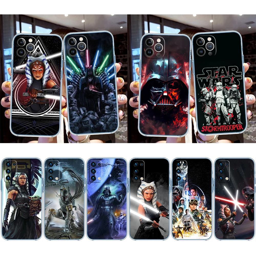 Funda Transparente para Teléfono con Diseño de Star Wars para Motorola Moto G40 G04 G05 One Ace Action Fusion + Plus Hyper Macro Vision Zoom