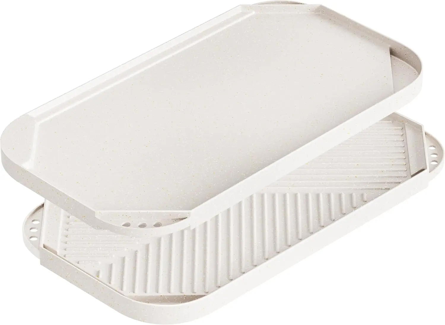 

Nonstick Griddle Grill Pan - 19.5" x 11" Reversible Griddle Pan for Stove Top, Grill, or Campfire, Two Burner Cast Alumi