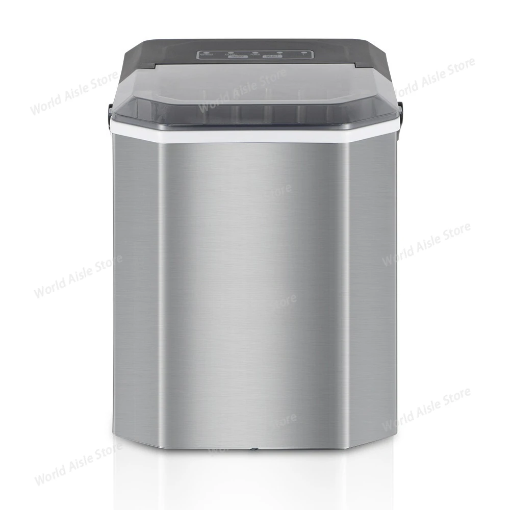 Electric Ice Machine Commercial Quick Ice Cube Maker Countertop Mini Ice Maker Machine for Camping Office Kitchen Home Party Bar