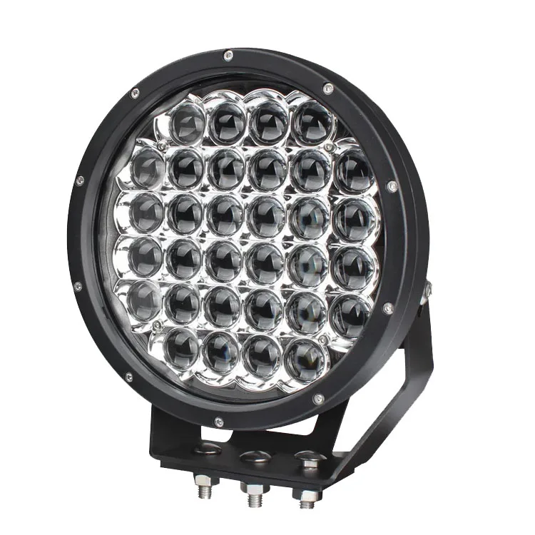 New Design Powerful Aluminum 9inch 370w Led Round Led Driving Light Spot Flood For Outdoor Sports Offroad 4x4 Bumper Headlight