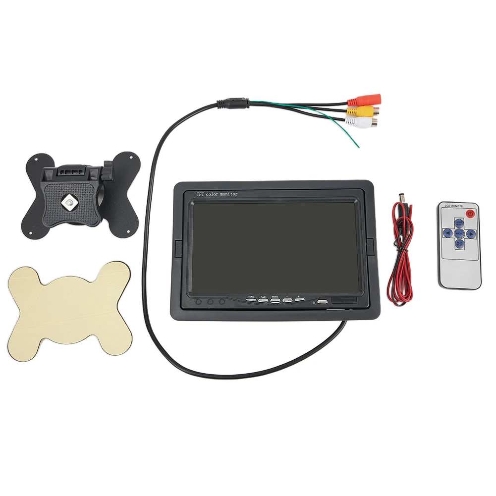 Высококачественный автомобильный монитор, часть 350:1, 7-дюймовый цветной TFT ЖК-дисплей PAL/NTSC 800X600, аксессуары, 12 В/24 В постоянного тока, HD-экран, Observed