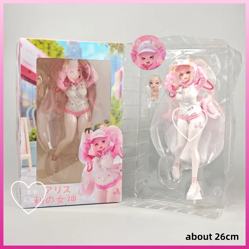 

New Nikke Alice Model Pink Bunny Action Figure Standing Girl Doll Gk Statue Anime Game Ornament Collectible Toys For Girls