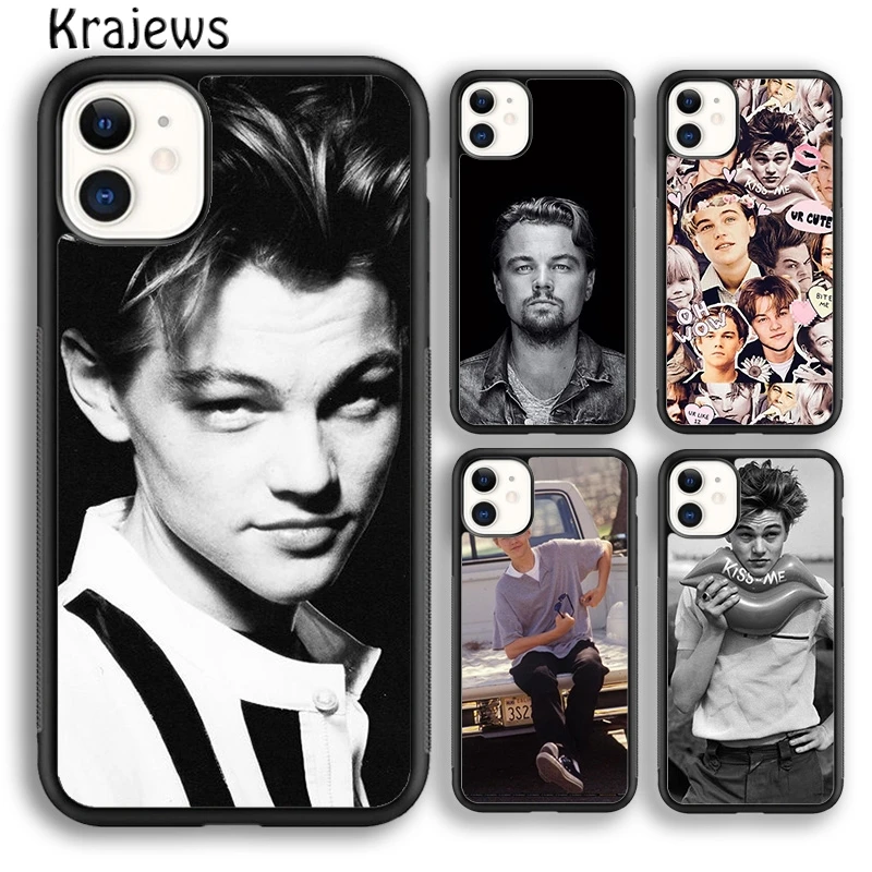 Krajews LEONARDO DICAPRIO PHOTO COLLAGE Phone Case For iPhone 16 15 SE2020 14 6 7 8 plus 11 12 13 pro max coque Shell Fundas