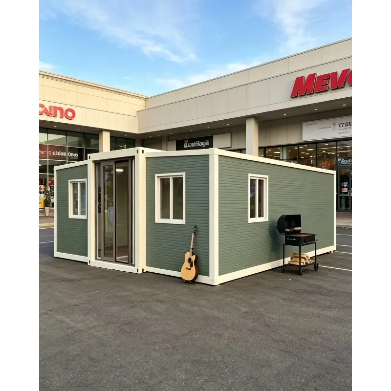Luxury 20ft Expandable Container House Prefab Villa 1 Bedroom Mobile Home Foldable Steel Frame Modern Tiny House Garden Room