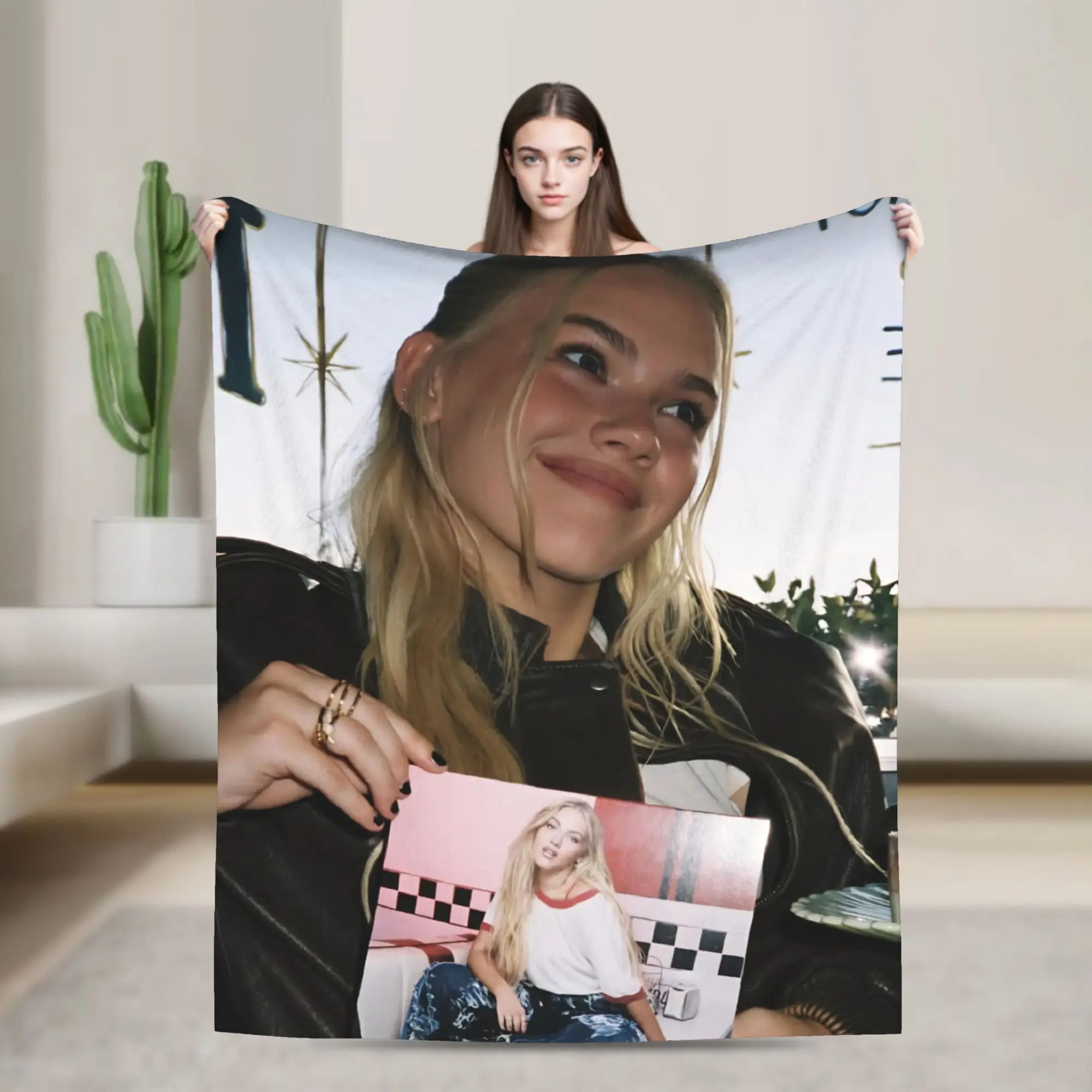 Bad Taste Freyas Singer Skyes  Blanket Cover  Flannel Throw Blanket Home Couch Decoration Soft Warm Bedspreads