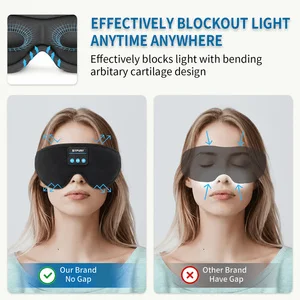 Sleep Headphones, 3D Bluetooth Wireless Music Sleep Mask with Ultra-Thin Stereo Speakers, Sleeping Eye Mask for Side Sleepers