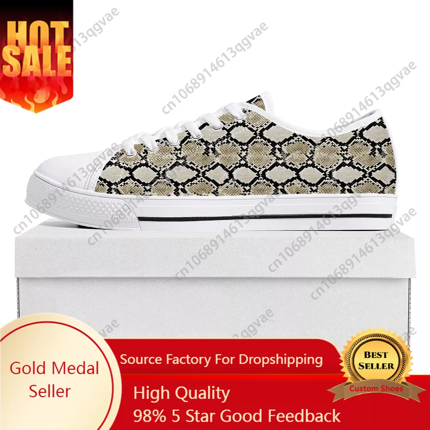 

Snake Skin Pattern Low Top High Quality Sneakers Mens Womens Teenager Canvas Sneaker Tide Printed Causal Couple Custom Shoe