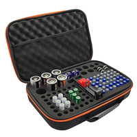 Battery Holder EVA Storage Bag With Tester Batteries Case Protect Organizer Box For 18650 AA/AAA/9V C D Cell 3V Lithium Battery