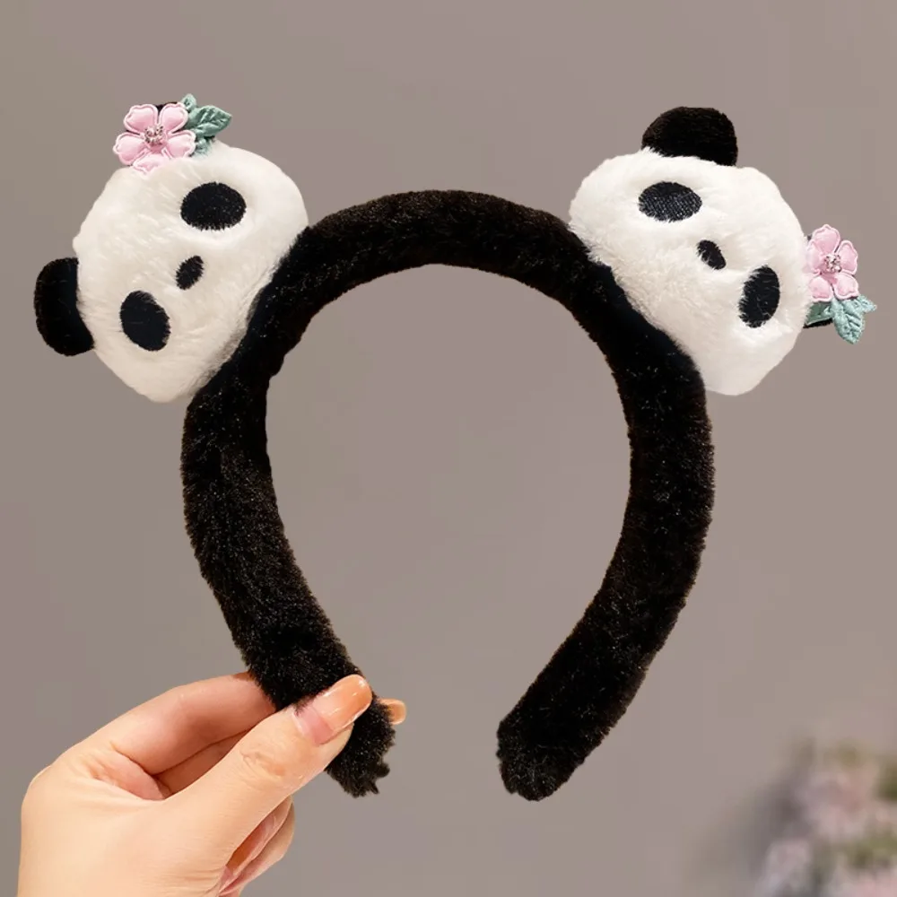 

Chinese Style Panda Headband Zoo Hair Clip Hairbands Cartoon Hair Band Hair Accessories Headpiece Plush Doll Hair Hoop