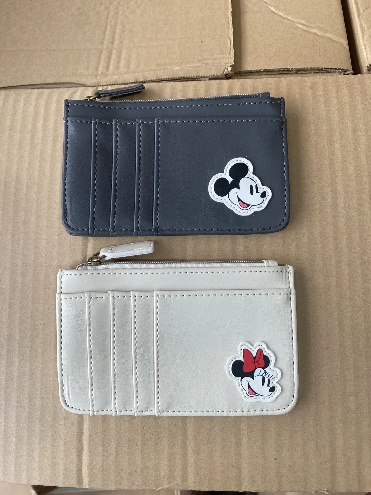 Disney Coin Purses Cartoon Mickey Mouse Cute Wallet Minnie Coin Pouch Kawaii Card Holder Zipper Handbag