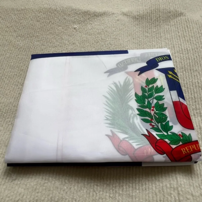 90X150CM Hanging Polyester Dominican Republic National Banner Outdoor Indoor Big Flag for Decoration