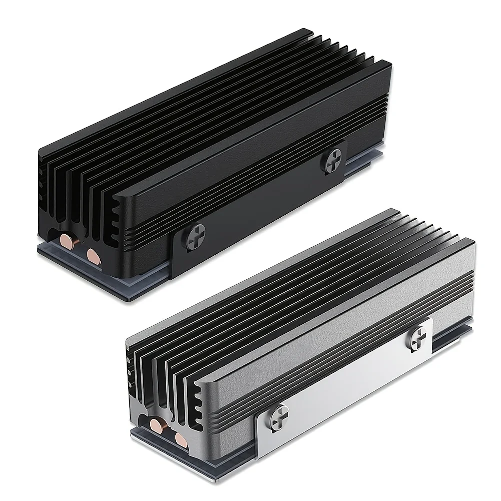 M.2 SSD Heatsink with Dual Copper Heat Pipes and 2PCS Thermal Pads Universal High Performance 2280 NVMe Cooling Solution for PC