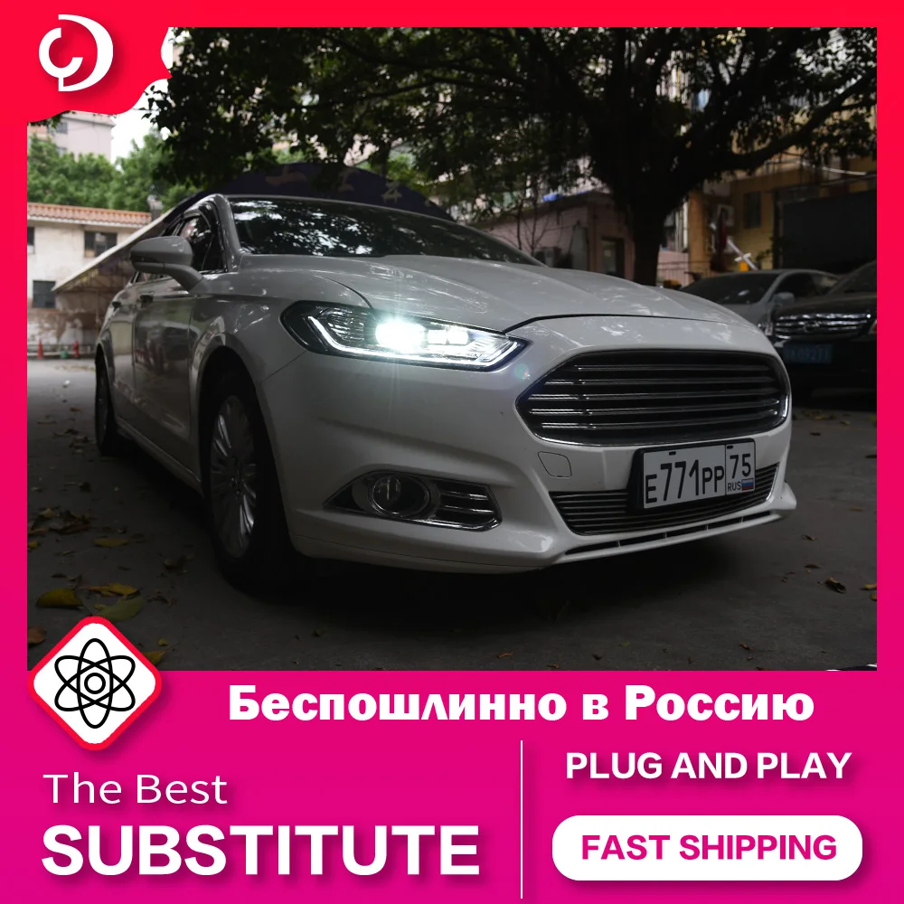 AKD Auto Styling Scheinwerfer für Ford Fusion Mondeo 2013-2016 LED Scheinwerfer DRL Kopf Lampe Led Projektor Automotive Zubehör