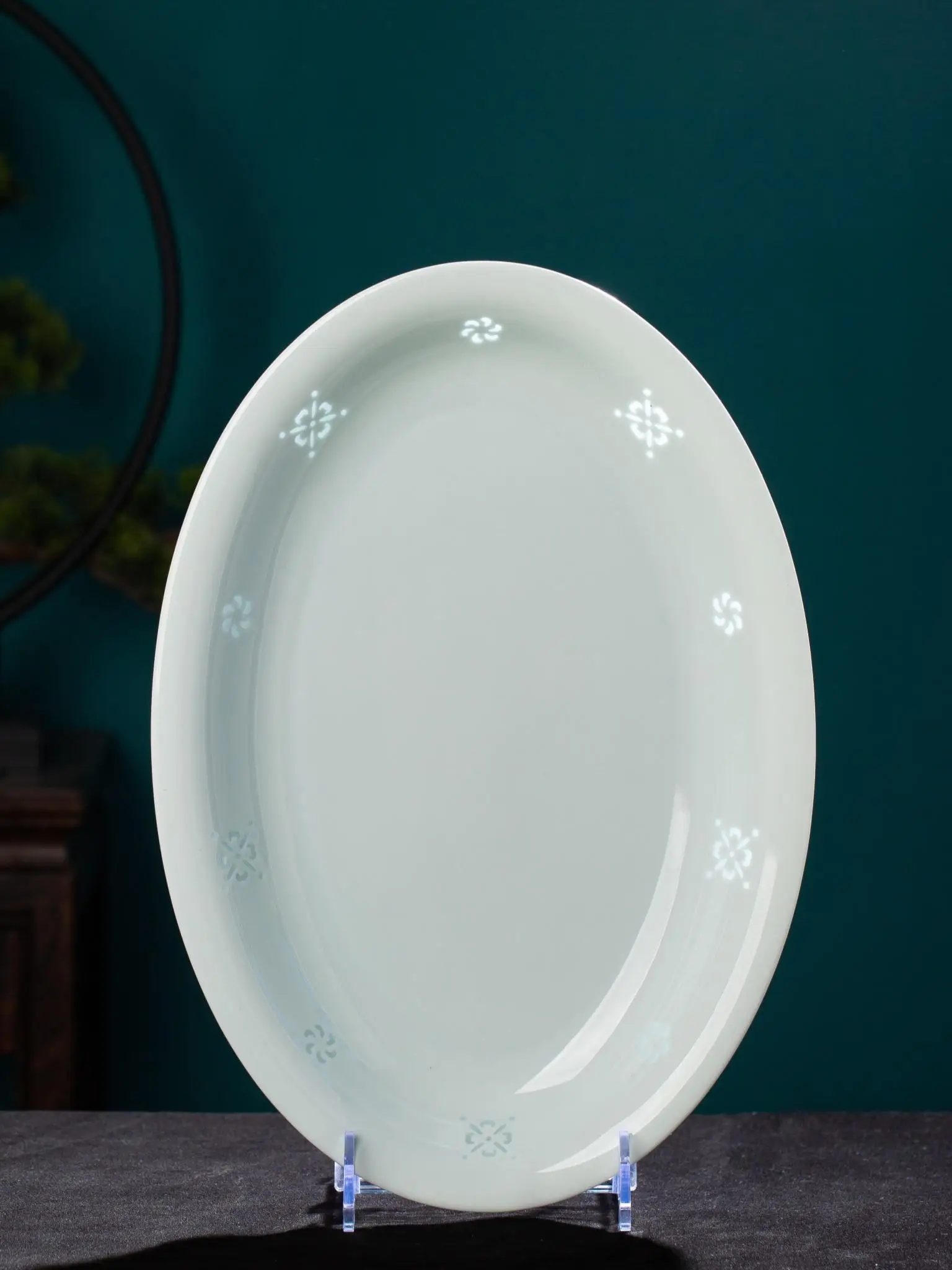 

Набор посуды из высокотемпературного фарфора Jingdezhen с синей подглазурной росписью, роскошный китайский стиль, для домашнего использования, тарелки для сервировки