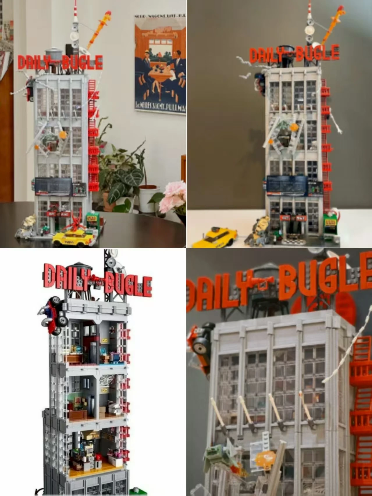 Set di articoli da costruzione per ufficio di giornali, set di anniversario, compatibile con particelle Legoed, adatto per regali di Natale 76178