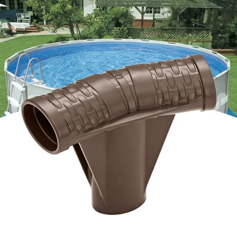 Conector de repuesto para piscina de suelo sólido, conector de tubo en forma de T con anillo de sellado de precisión, piezas de repuesto para marco de piscinas