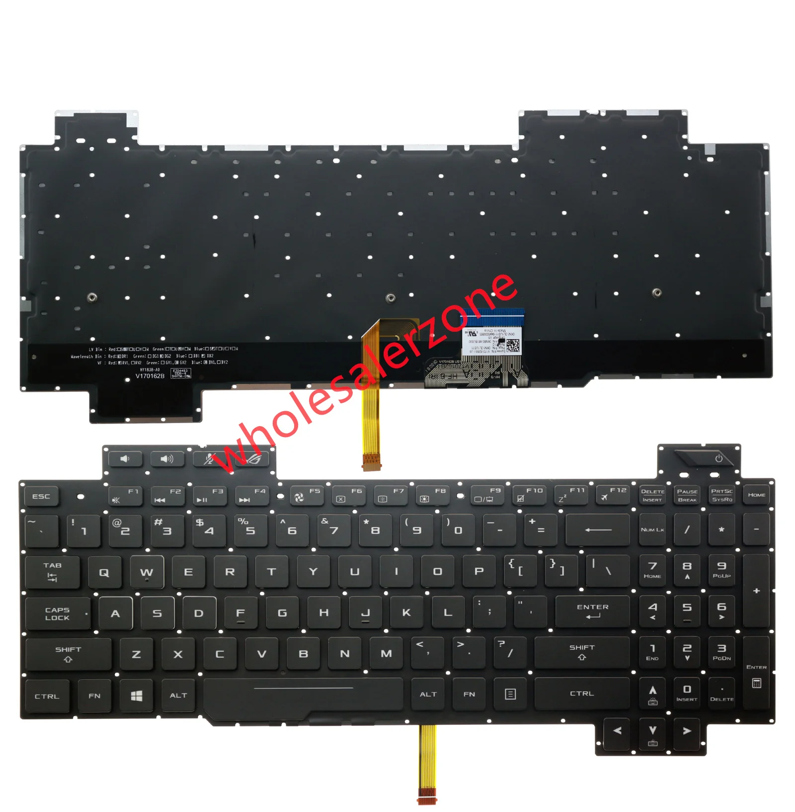 RGB color Backlit Keybaord for Asus ROG Strix GL703GM GL703GS series laptop US layout keyboard