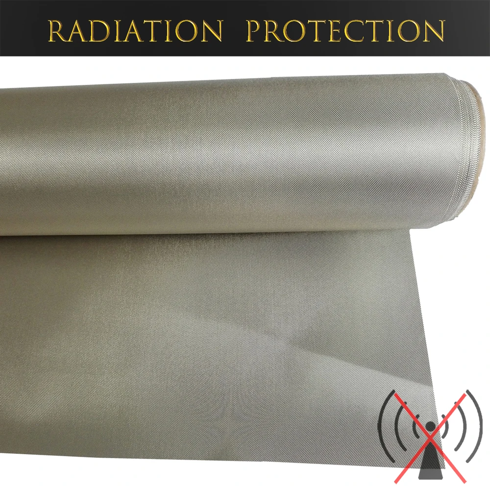 Rolled-up EMF Protection Durable Oxford Cloth Anti-Radiation RF Shielding Conductive Copper Fabric for Bags and Tent Sturdy