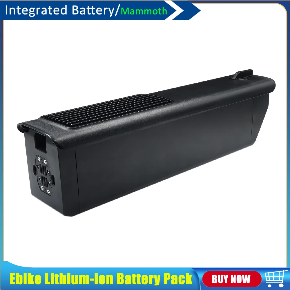 Removable 48V 17.5Ah 20Ah Mammoth Lithium-ion Battery Pack for Fission Cycles Hellbender 750W Ultra Drive Electric Bike