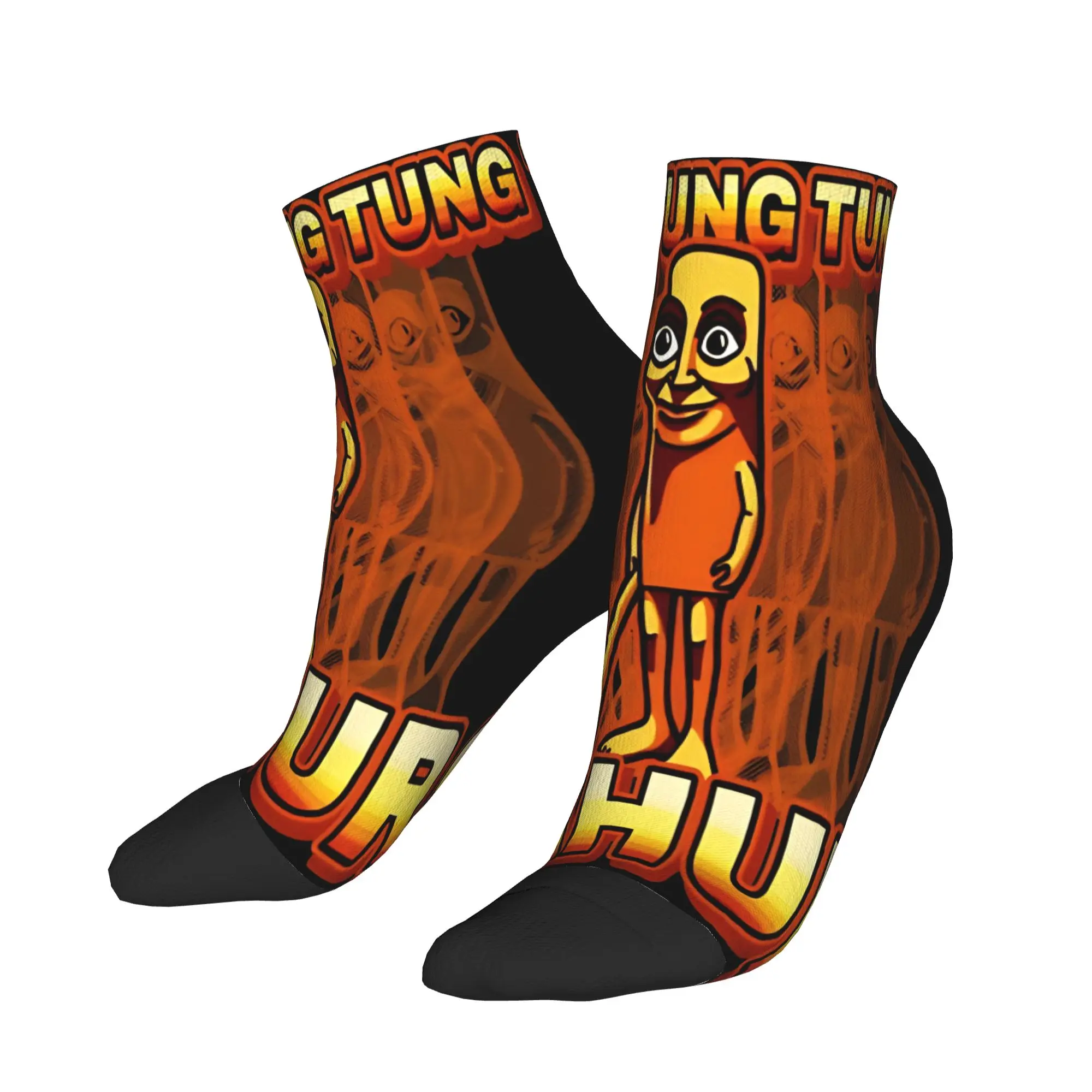 

Tung Tung Tung Sahur Meme Ankle Socks Fashion Breathable Casual Socks Autumn Running Sports Printed Anti Sweat Sock For Men