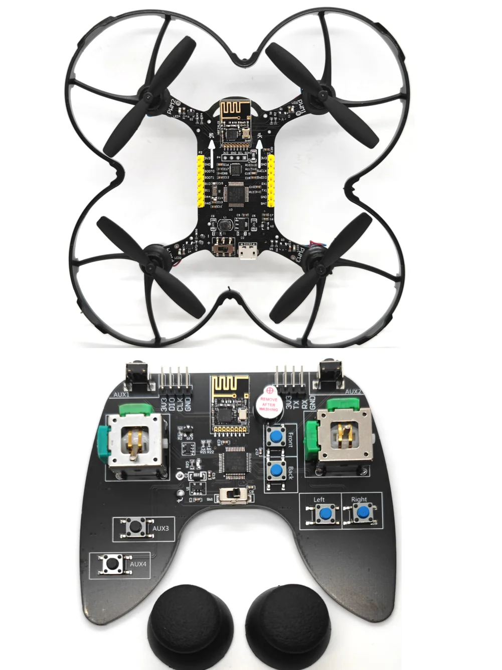 

DIY quadcopter open source UAV STM32 flight control hand fly