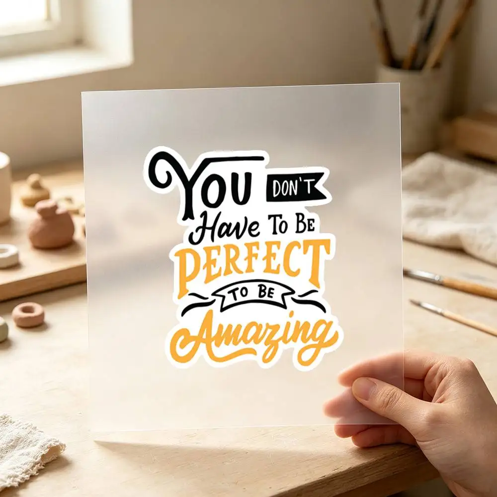 You Don’t Have To Be Perfect Motivational Waterproof Stickers For Decorating Car Windows Motorcycles And Computers.