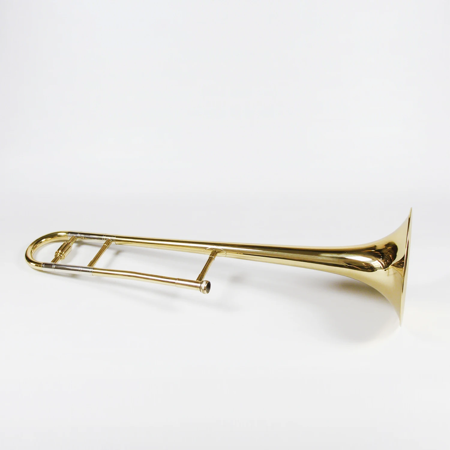 Gold Lacquer Profesional Musical Instrument Bb Alto Brass Trombone with Accessories Bag case