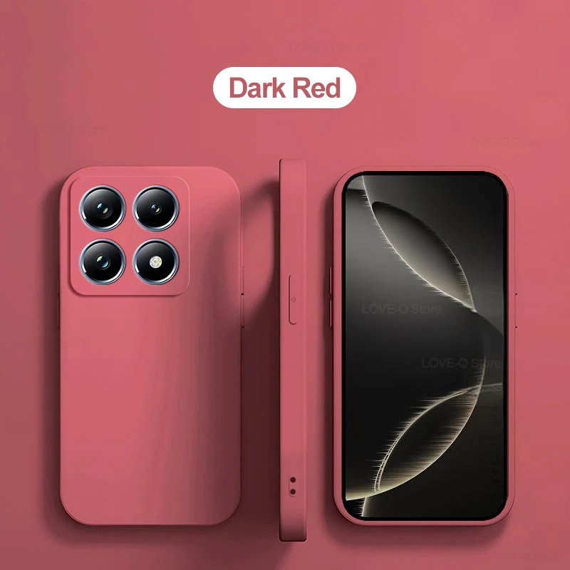 Für xiaomi 14 t pro hülle quadratische flüssige silikon telefon hülle für xiaomi mi 14 t pro mi 14 t pro 14tpro mi14t pro zurück weiche tpu abdeckung – Detail 13