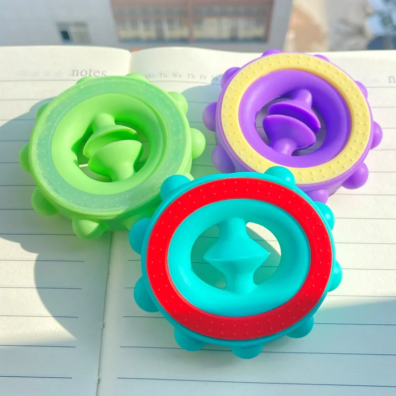 Environmentally Friendly Silicone Grips Strength Devices Decompression Toys Rehabilitation Training Grip Strength Circle