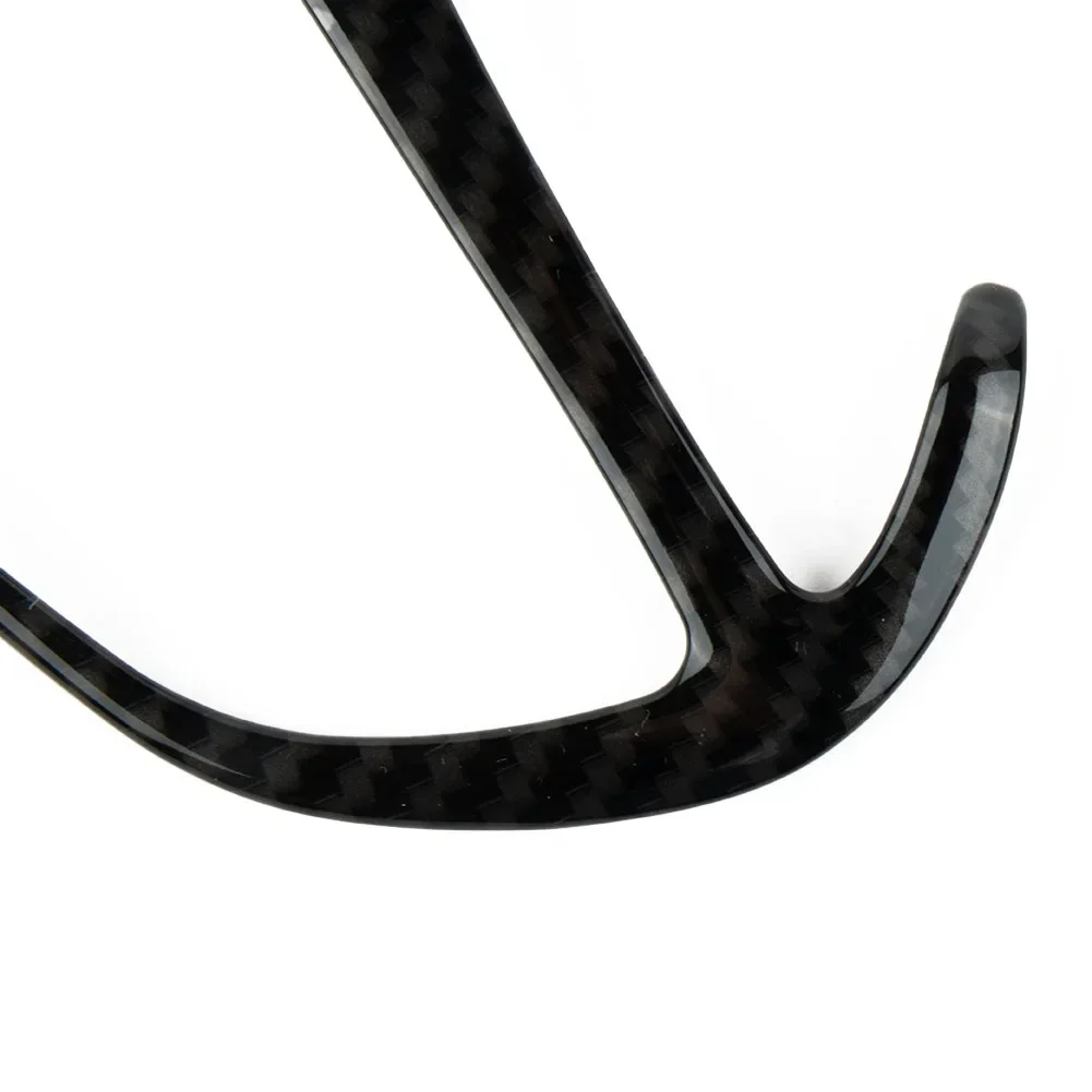 Car Steering Wheel Decoration Trim Covers For Dodge Charger For Challenger 2015+ For Durango 2014+ Carbon Fiber Grain Style
