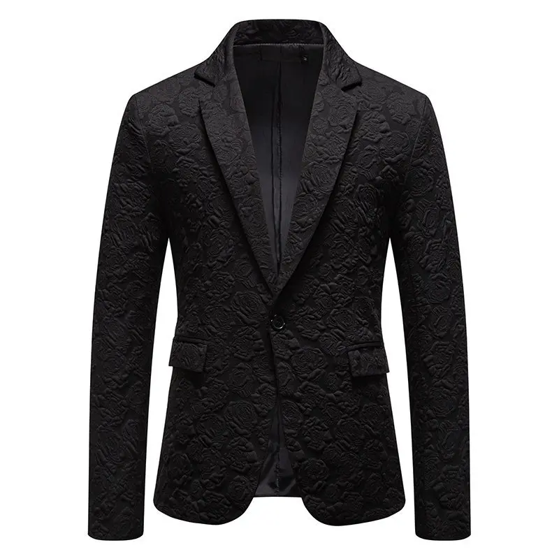 

High-quality new suits for men, fashionable business fit, rose, groom and best man, male singer performance costumes