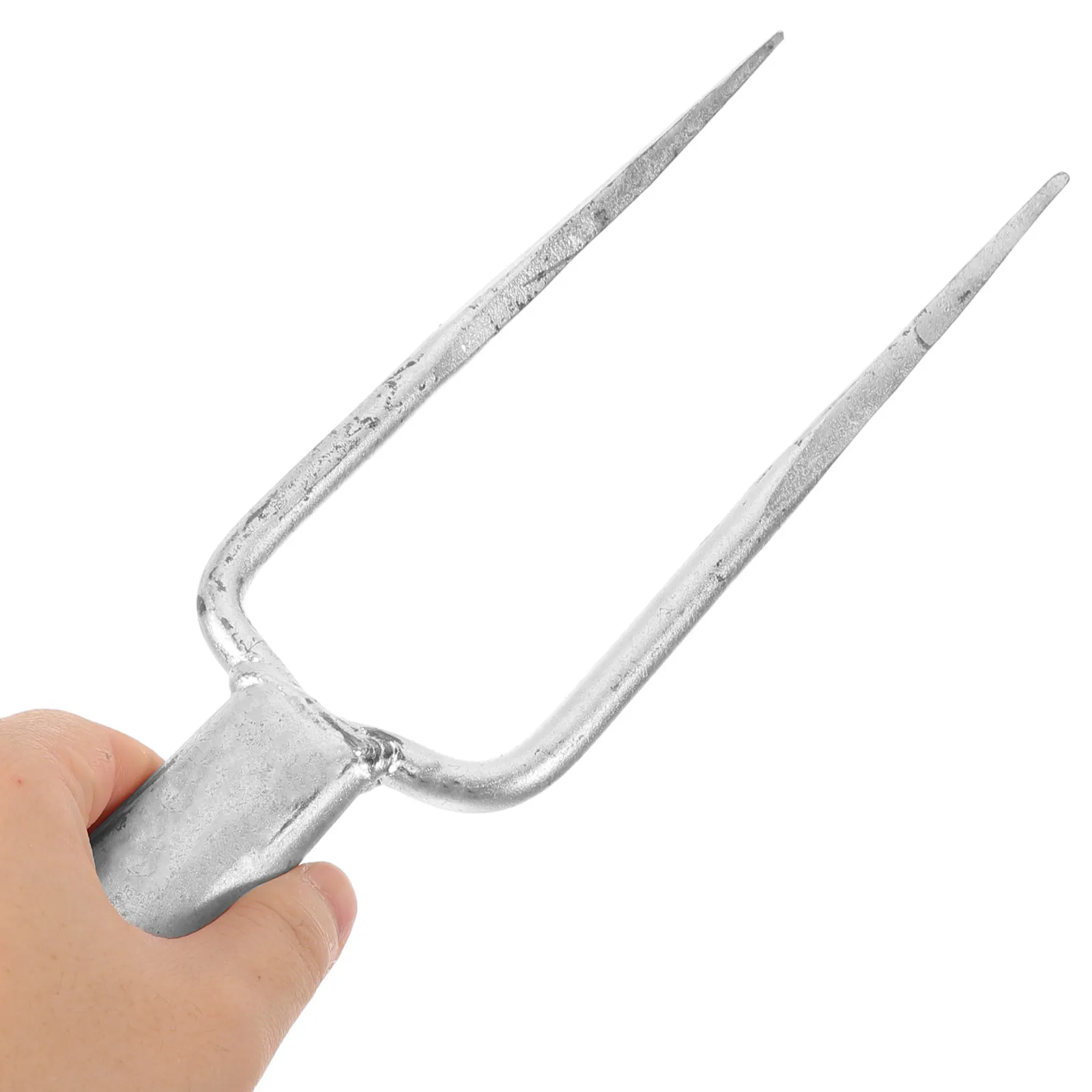 

Стальная двухзубчатая насадка-вилка 3,5 см для замены рукоятки грабель, для аэрации сада, борьбы с сорняками, наружных работ и обработки почвы