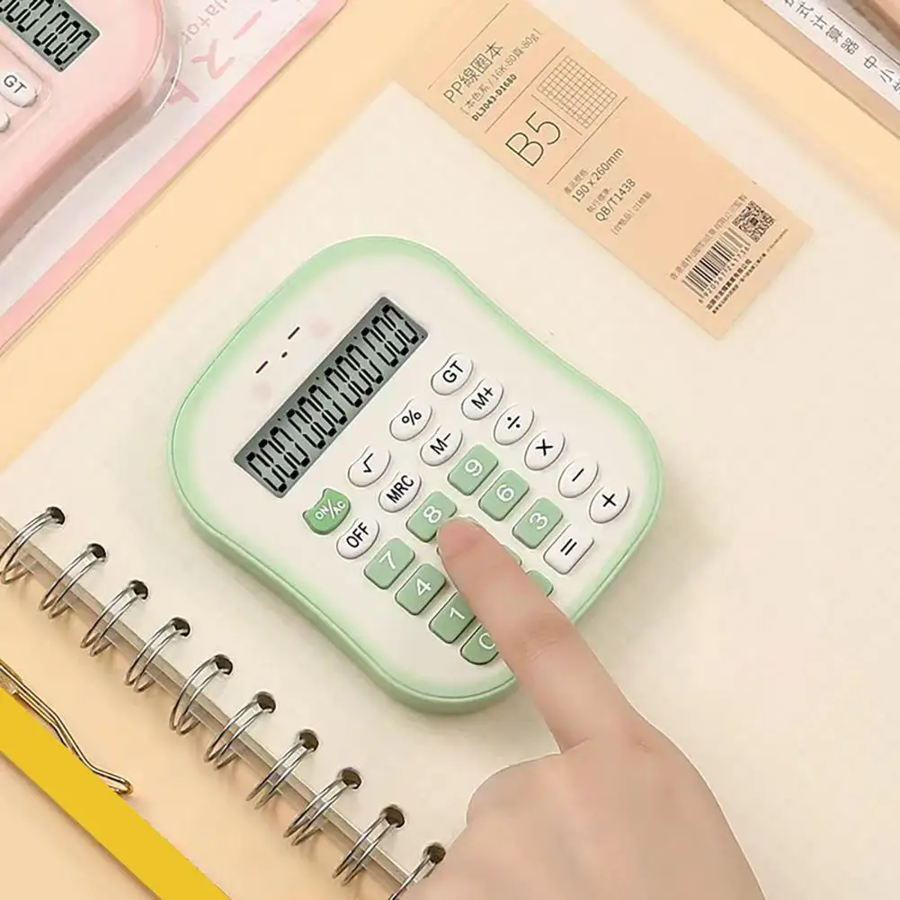 Learning Calculator Portable Typewriter-inspired Calculator Cartoon Silent Calculator Office Financial Accounting Stationery