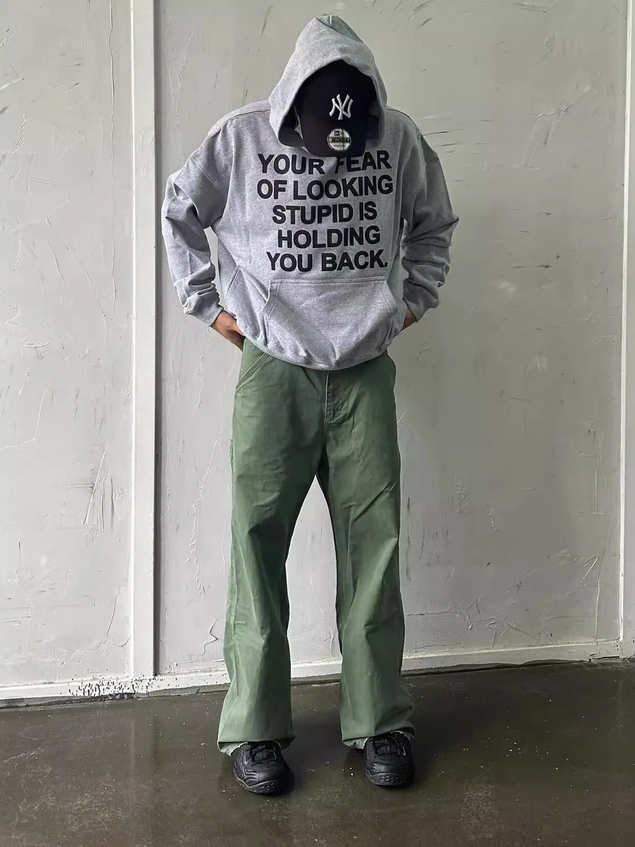 

Retro Military een Men's Loose Straight Leg Jeans Trendy High Street Vibe Workwear Denim Pants Durable Straight Cut Trousers