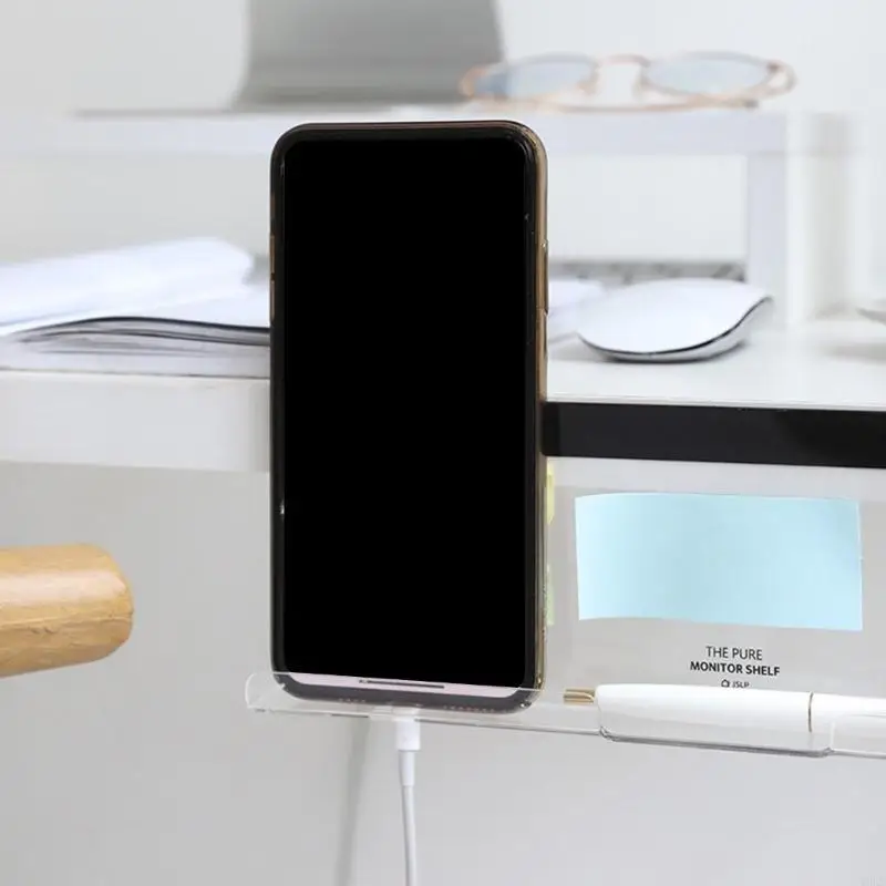 Y5LB Multi-purpose Acylic Board Memos Notes Board with Phone Pen Holder Fit for Display Priorities Schedules To-do-lists Plan