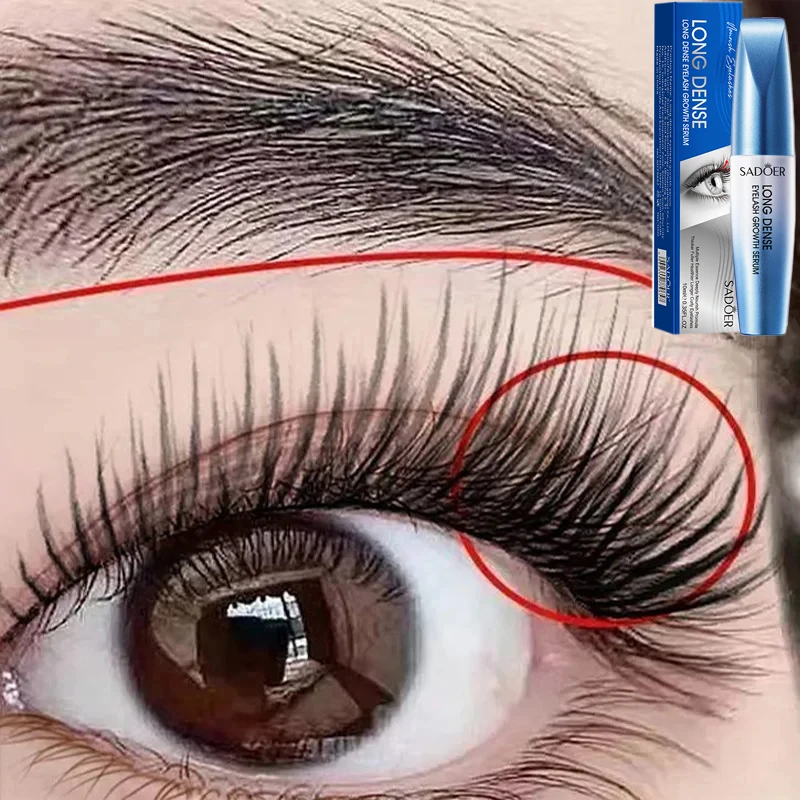 Siero per la crescita rapida delle ciglia Potenziatore naturale delle ciglia Nutriente a lunga durata Allungamento Più spesso Curling Lash Sopracciglia Crescita Trucco
