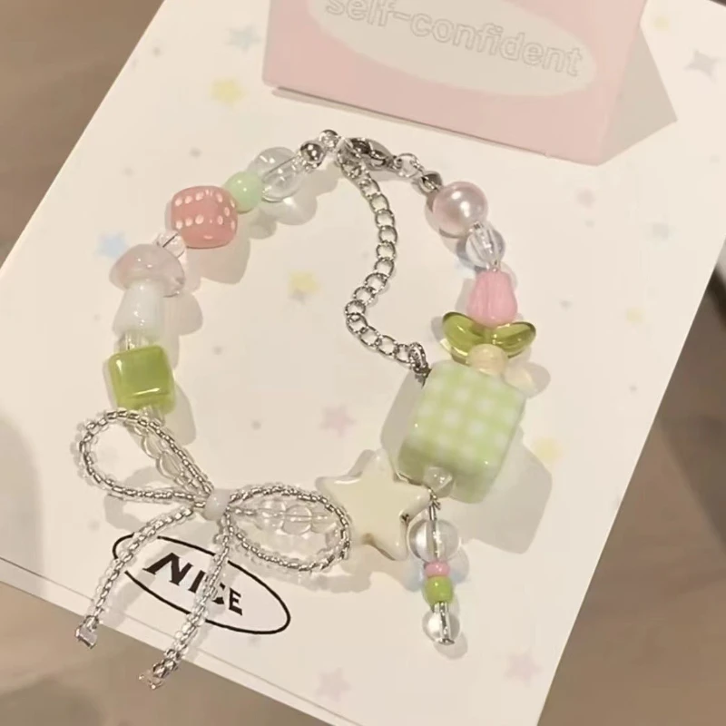 Modische und farbenfrohe Apfelstern-Hundekatze, süße Perlenkette, Sommer-SeasideGirl, lustige Elefanten-Perlenkette, Schmuck, Spielzeug, Geschenk