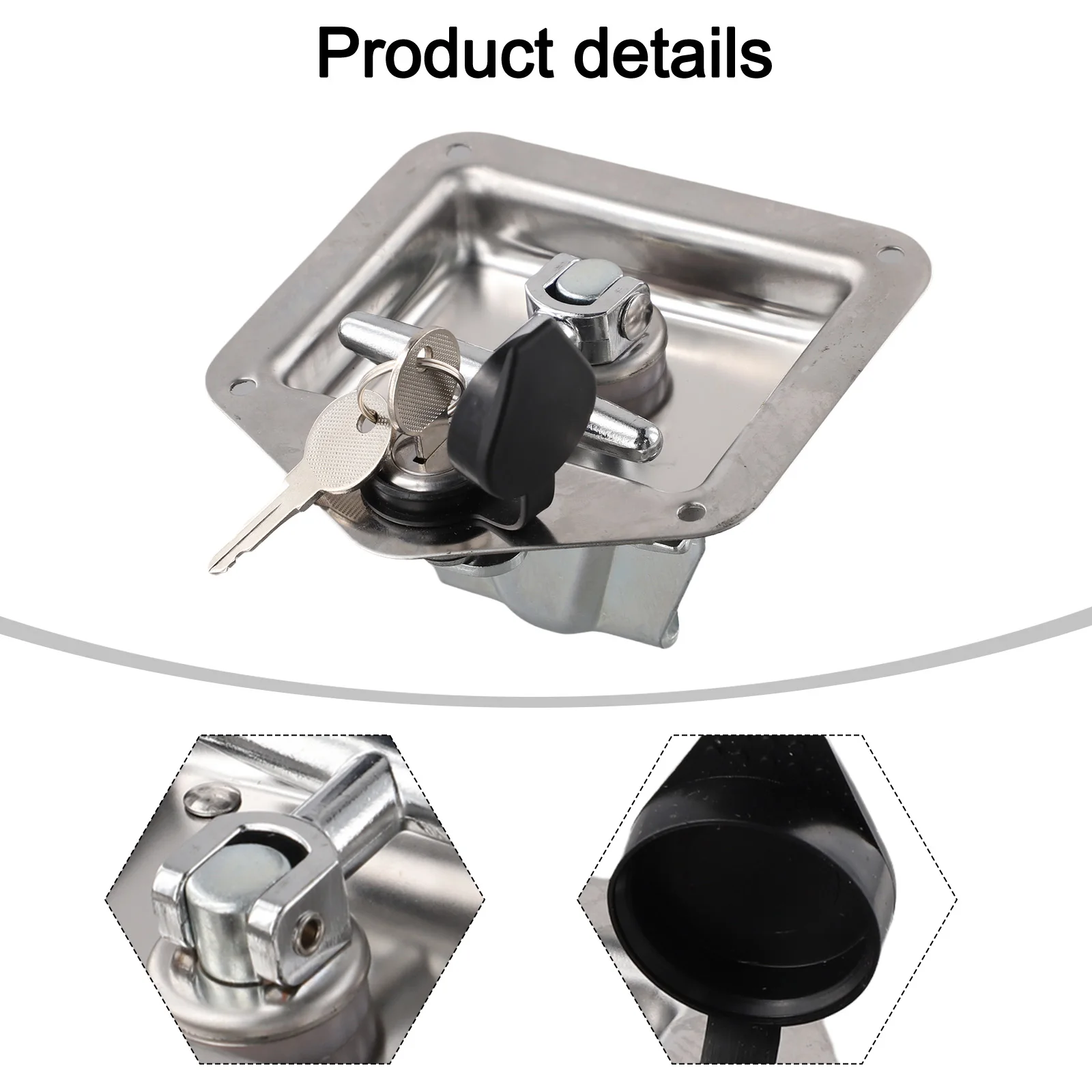 خزائن آمنة قافلة RV الفولاذ المقاوم للصدأ قفل بمزلاج T مقبض قابل للطي T-مقبض الفولاذ المقاوم للصدأ عالي الجودة