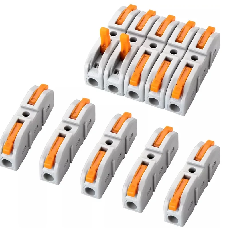 

﻿ 1 to 1 Quick Splicing Multiplex Butt Wire Connector Compact Electrical Cable Terminal Block Home Wiring Connectors Junction