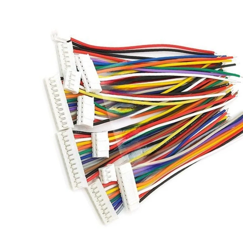 2.0MM pitch single-head PH2.0 terminal electronic wire harness colored ribbon cable 2P3P4P5P6P8P connecting wire 5pcs