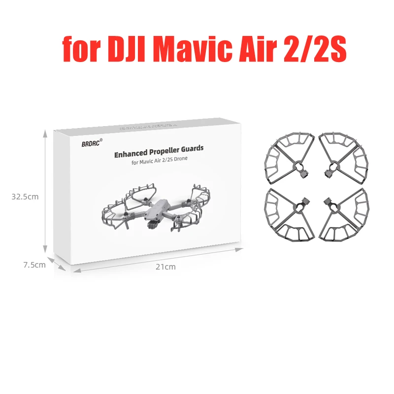 Propeller Guard for DJI Mavic Air 2/2S Drone Protective Cover for mavic air2/Mavic Air 2S Accessories with Foldable Landing Gear