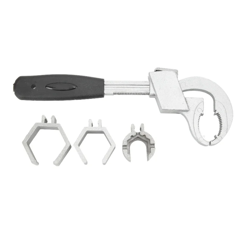 Multifunctional Sink Wrench Adjustable Spring Large Opening Faucet Spanner Plumbing Repair Tool
