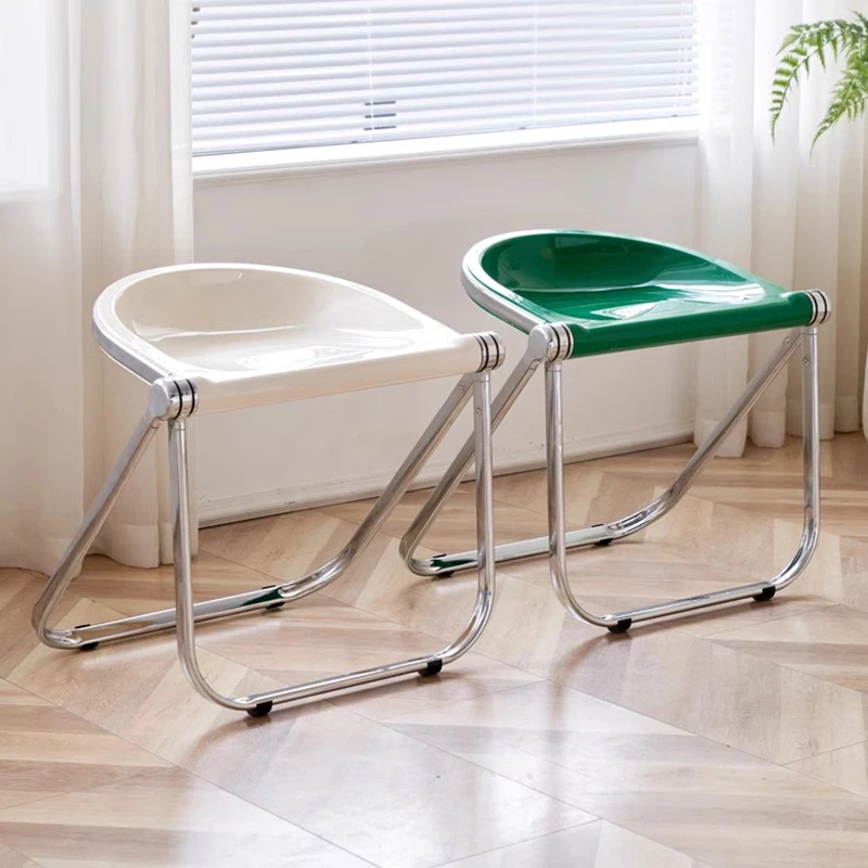 

Plastic Gaming Dining Chairs Bedroom Balcony Minimalist Lounge Dining Chairs Camping Desk Space Saving Sillas Patio Furniture
