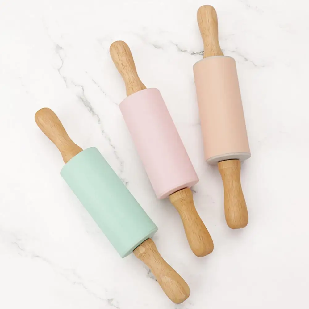 

Labor-saving Non-Stick Rolling Pin Silicone Dumpling Making Dough Roller Kitchen Cooking Baking Tool For Pasta Cookie Dough