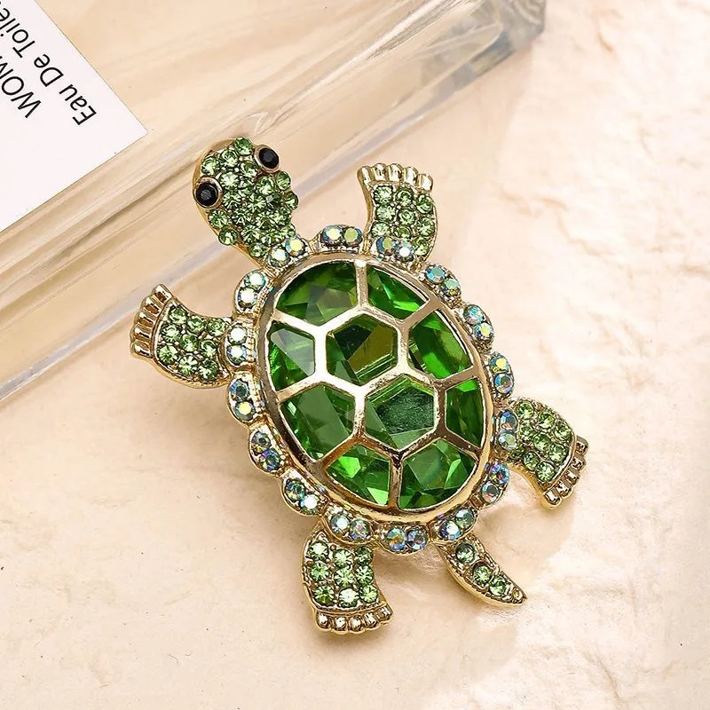 fashion retro turtle brooch animal pins women men jewel accessories