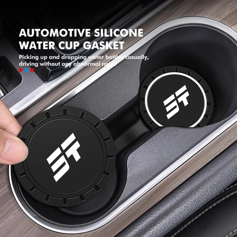 Car Silicone Cup Mat Beverage Coaster Pad Cup Slot Protector Pad For Jetour T2 T1 X70 Plus Dashing G700 X90 X95 Traveller