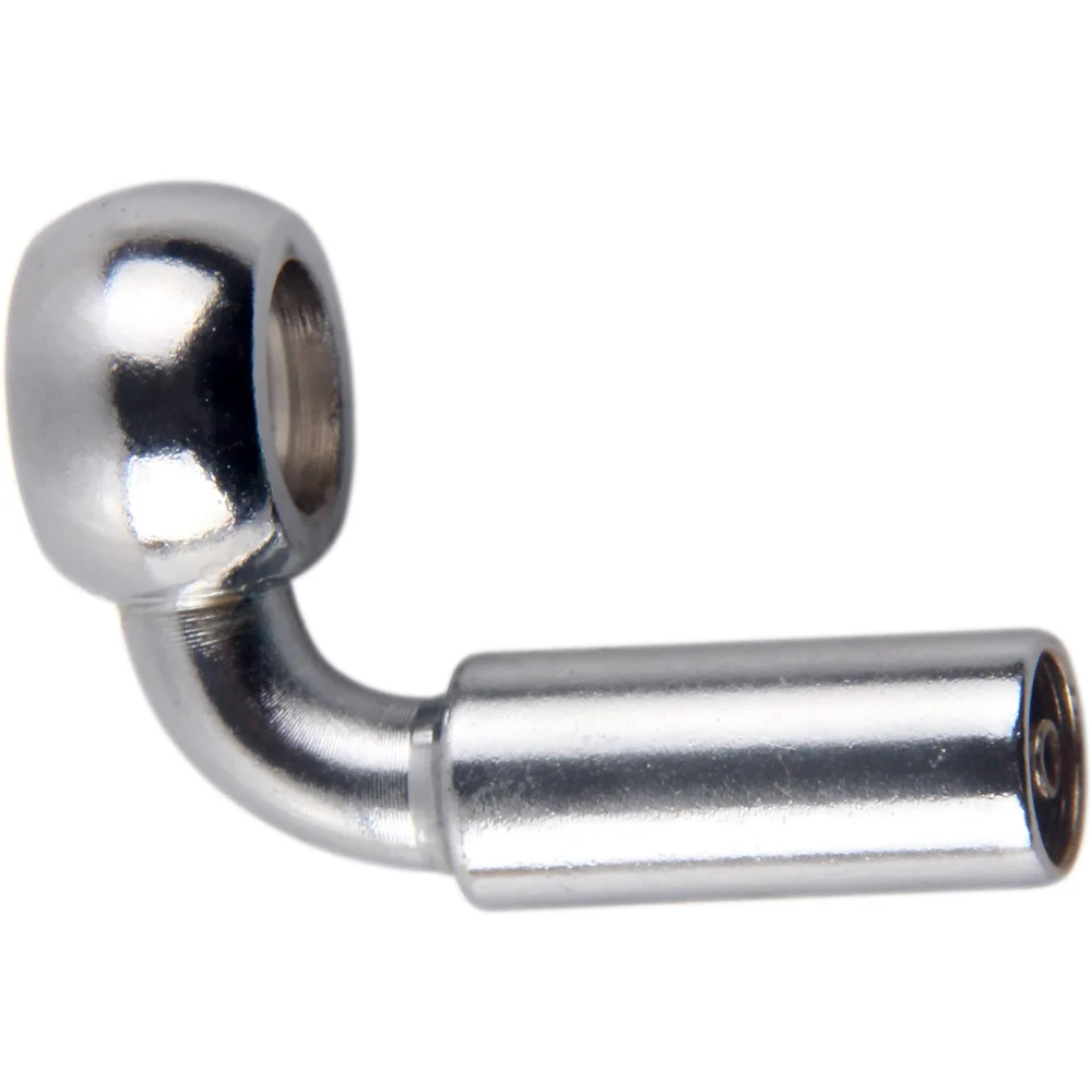Motorcycle motor bike hydraulic brake oil hose line banjo fitting crimping style straight 28 90 degree bend Steel 10mm I.D hole