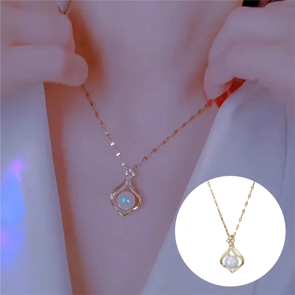 Mini Pouch Pendant Clavicle Necklace Elegant Niche Fashion Jewelry Daily Dress Multi Scene Matching For Women